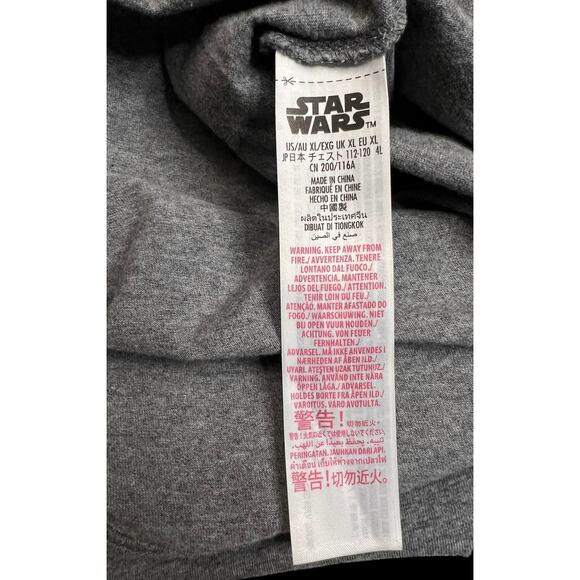 Star Wars Mandalorian & Grogu Shirt XL Strong with the Force Organic Long Sleeve - Picture 7 of 12